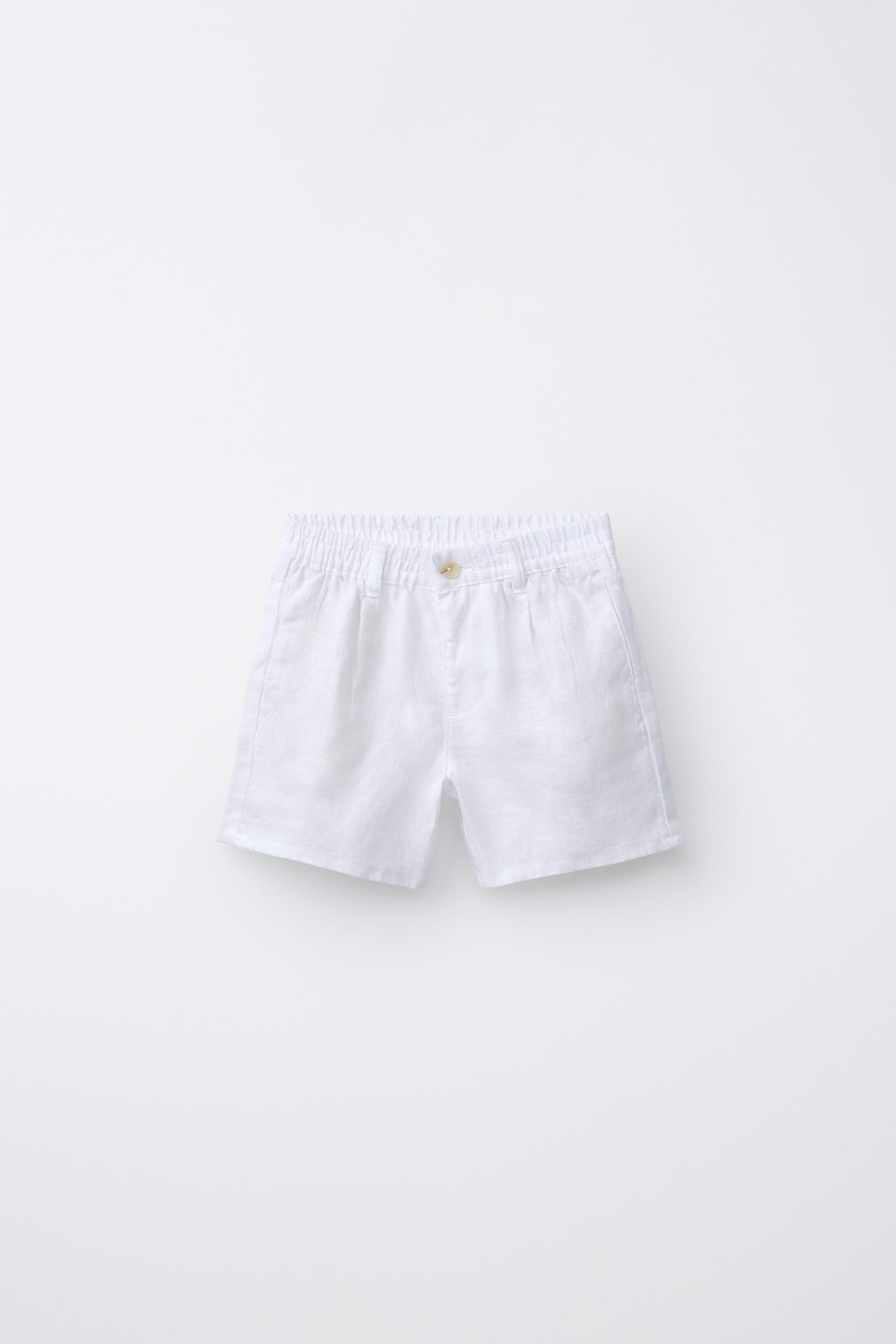 100% LINEN SHORTS